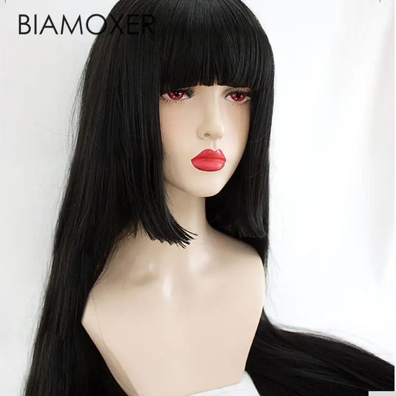 Парик Biamoxer для косплея юмэко джабами 100 см парик черного цвета костюма кэкегуруи