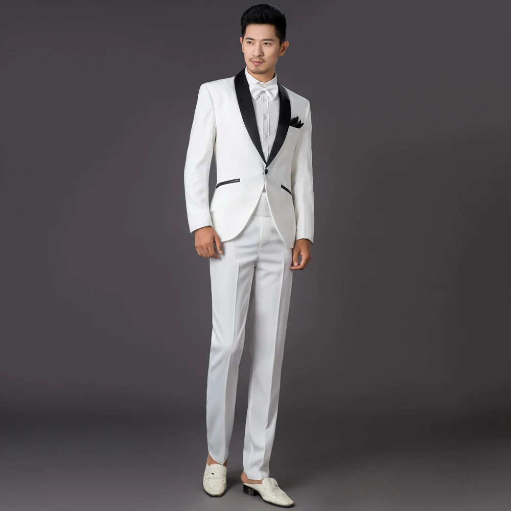 Мужские двубортные костюмы для свадьбы Вечерние смокинг смокинга жениха