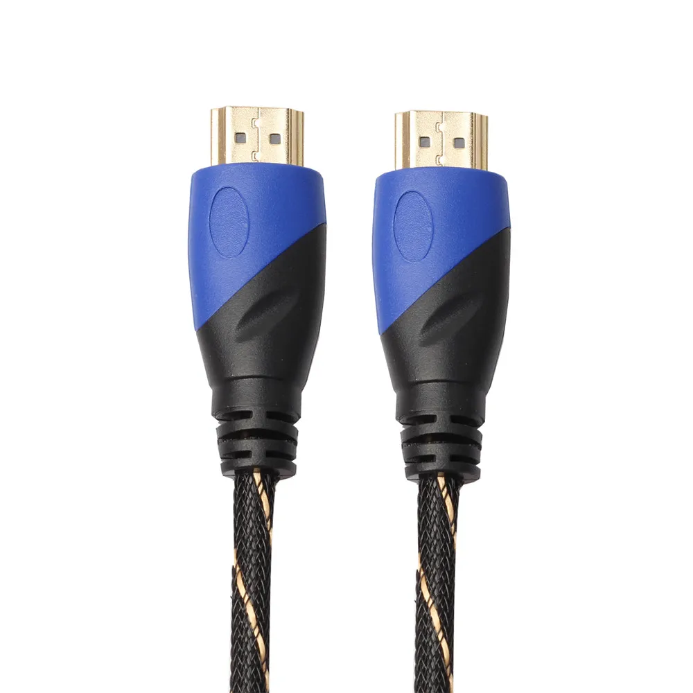 Плетеный HDMI кабель + адаптер HD 3D для PS3 Xbox HDTV метров 1080 P DF 0 5 м V1.4 Прямая доставка l1206
