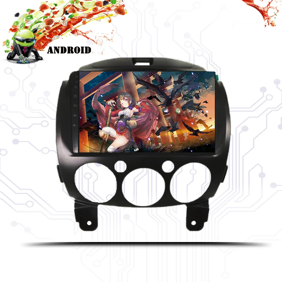 1024*600 Android 10 0 автомобильный dvd-плеер для Mazda 2 Mazda2 2007 2008 2009 2010 2011 2012 2013 24 Поддержка SWC