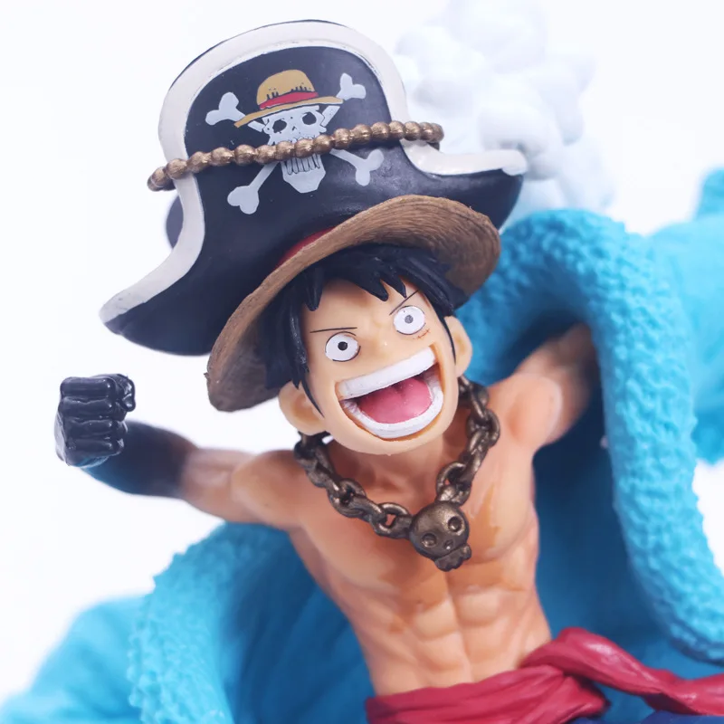 Аниме ONE PIECE 20th юбилей Луффи Синяя Куртка ПВХ фигурка соломенная шляпа Crew 2D3Y OP модель Луффи Зоро Санджи Брук