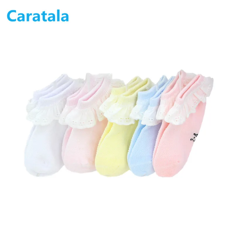 5 Colors Princess Girls Baby Socks Cotton Beautiful Lace Design Kids For 1-9y | Детская одежда и обувь