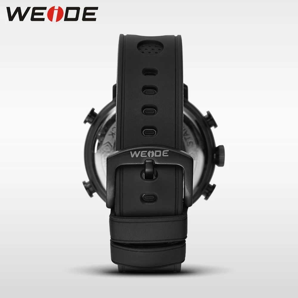 Weide автоматические часы кожаные мужские роскошные спортивные водонепроницаемые