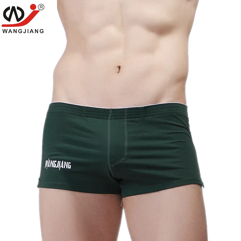 New WJ new men's boxers underwear U convex boxer Sexy low waist man | Мужская одежда