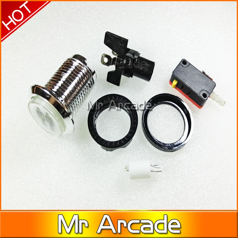 Бесплатная доставка хромированная подсветка 12 В светодиодсветодиодный аркадная