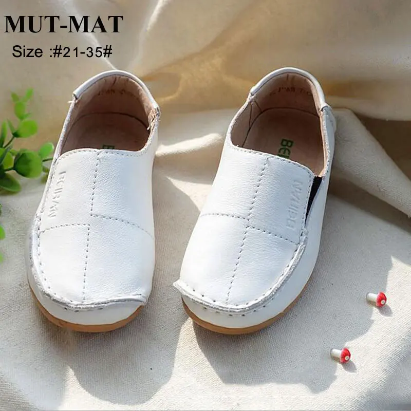 Туфли детские из натуральной кожи мягкая удобная обувь с нескользящей подошвой