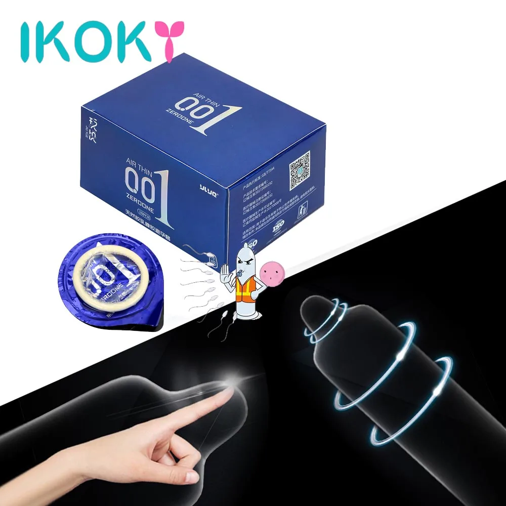 Презервативы IKOKY 10 шт./кор. 0 01 ультратонкие презервативы из натурального латекса