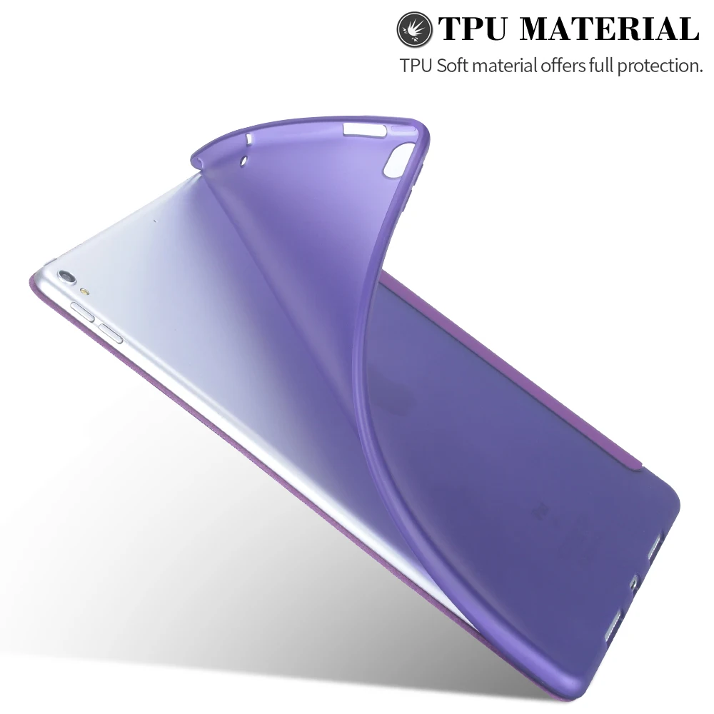 Ультра тонкий чехол для ipad Pro 10,5, pu кожа магнитный мягкий ТПУ задняя смарт-Крышка Мульти-складываемый чехол для ipad Air 3