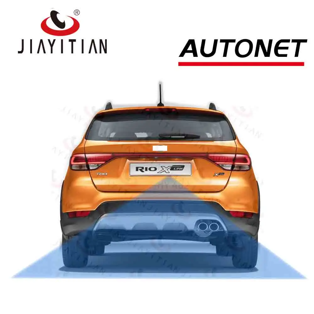

JIAYITIAN DIY Rear view Camera for Kia Rio X-Line x line 2017 2018 2019 License plate housing kit Lights Bracket backup camera