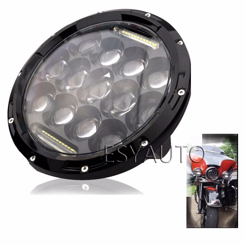 Круглая 7 Дюймов 75 Вт Светодиодная Фара Дальнего Ближнего Света ДХО Дневные