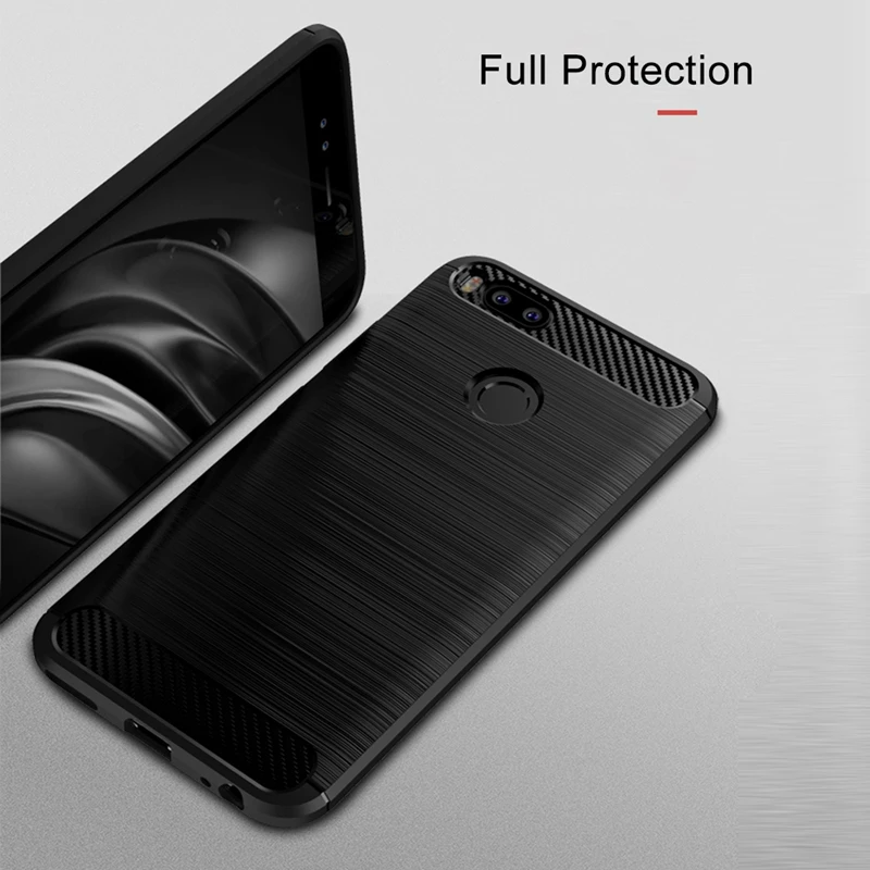 Чехол IPAKY для Xiaomi Redmi Note 5 Pro мягкий силиконовый ударопрочный чехол из углеродного