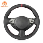 MEWANT черная замшевая накладка на руль для Infiniti FX FX35 FX37 FX50 2009-2013 QX70 Nissan Juke 370Z Note (Великобритания)
