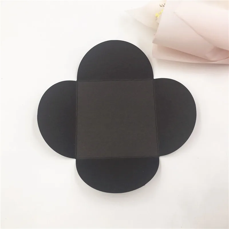 black 20шт Красочные крафт серьги карты крышка или серьги карты, для упаковки милые изысканные серьги-гвоздики, легко хранить и носить с собой - Цвет: black