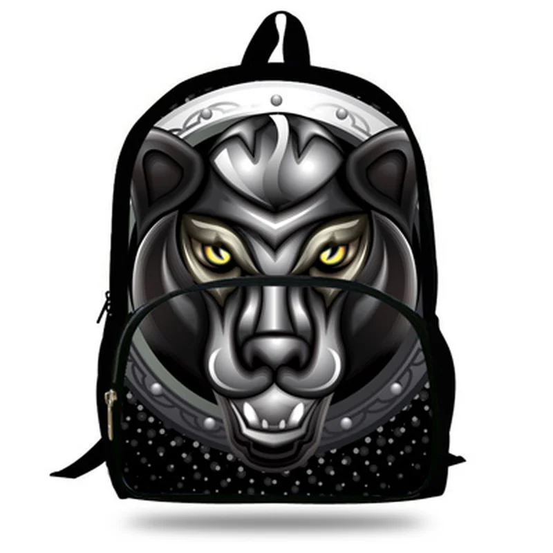 Модная 16 дюймовая модная сумка с животным принтом для детей рюкзак тигром