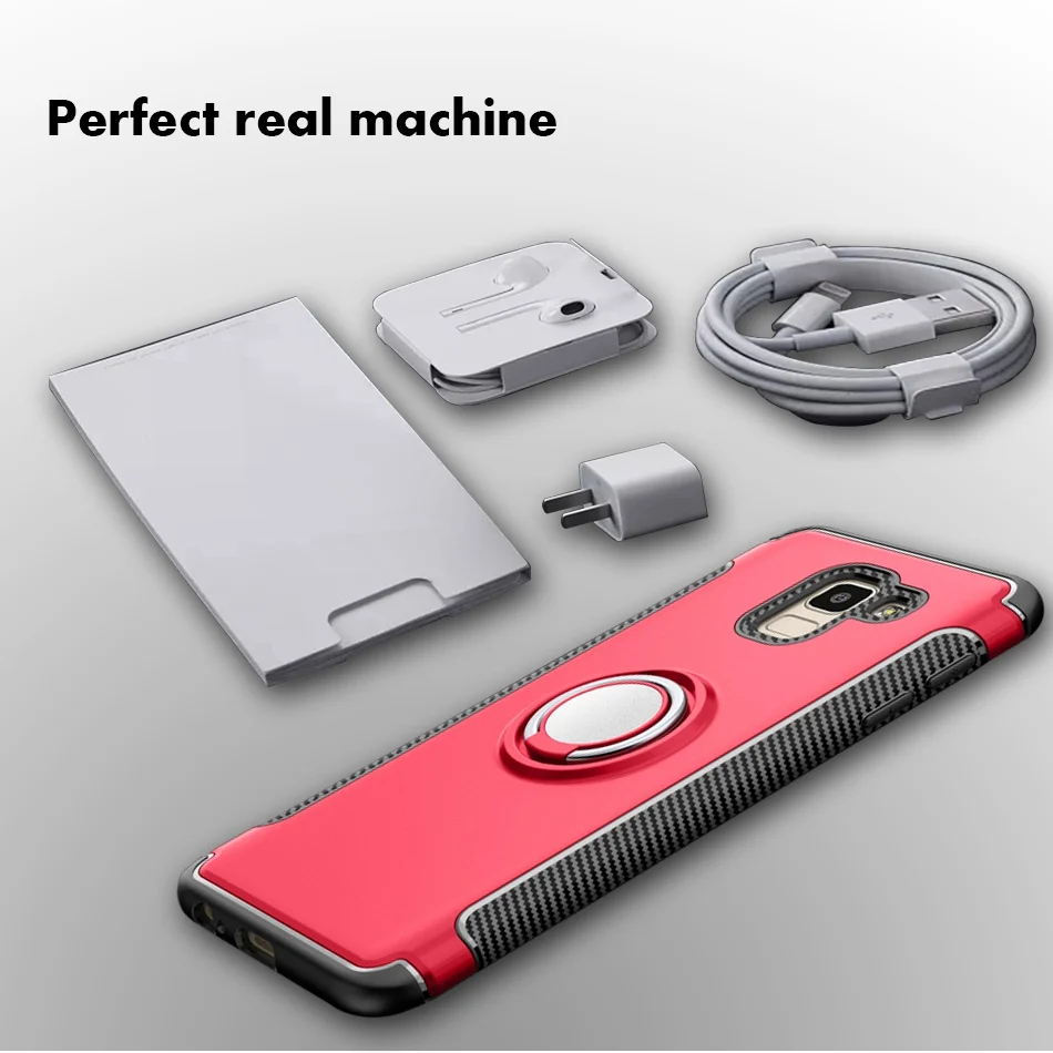 For Samsung Note 9 Case Galaxy J6 J4 A6 Plus 2018 Cover 3D Ring Note9 A6Plus Note8 Coque |