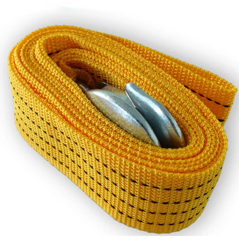 

Vehicle Trailer rope outdoor emergency fluorescence thickened nylon tractor strap 4 m 5 t strong traction rope safety