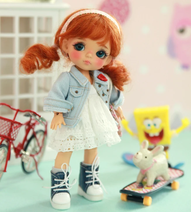 Бесплатная доставка 1/8 BJD кукла желтая ягода|Куклы| |
