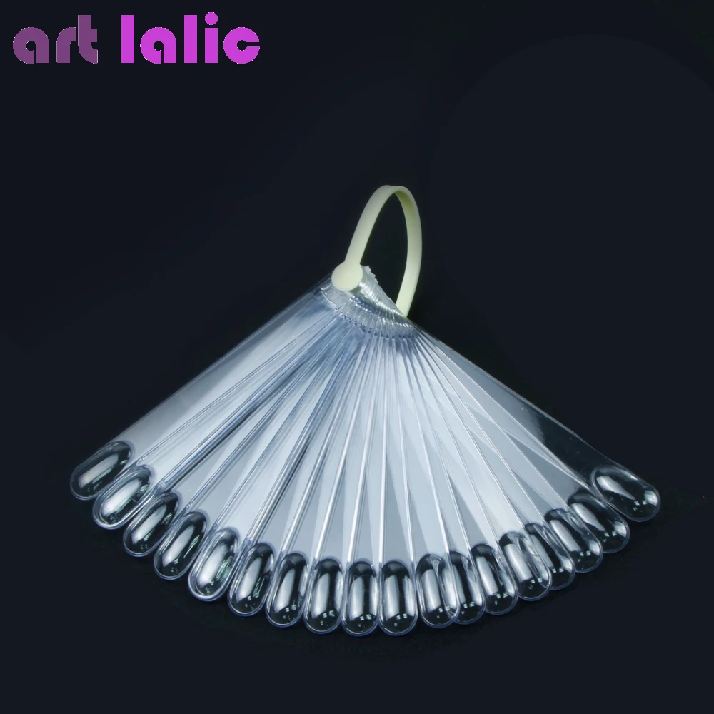 Art lalic 20 шт ложные доски для маникюра, палочка для ногтей, гелевая Складная палочка, для демонстрации красоты, для практики, веер, чистые натуральные накладные ногти