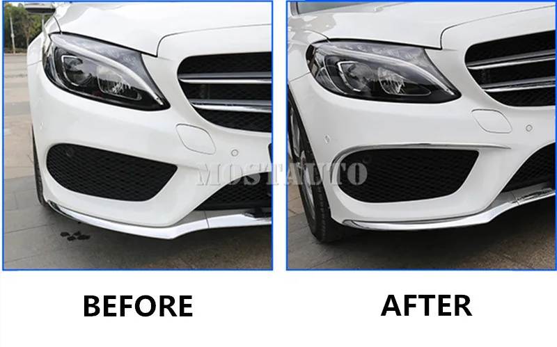 Для Benz C Class W205 S205 передний бампер решетка противотуманных фар Накладка- 2 шт