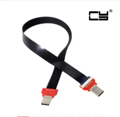 Type-C USB 3 1 USB-C Реверсивный штекер-штекер FPC плоский кабель для зарядки данных Mac book
