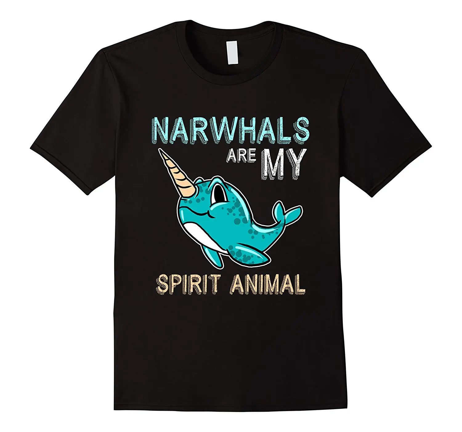 Narwhal Are My Spirit Animal забавная Милая футболка с морским существом горячая Распродажа
