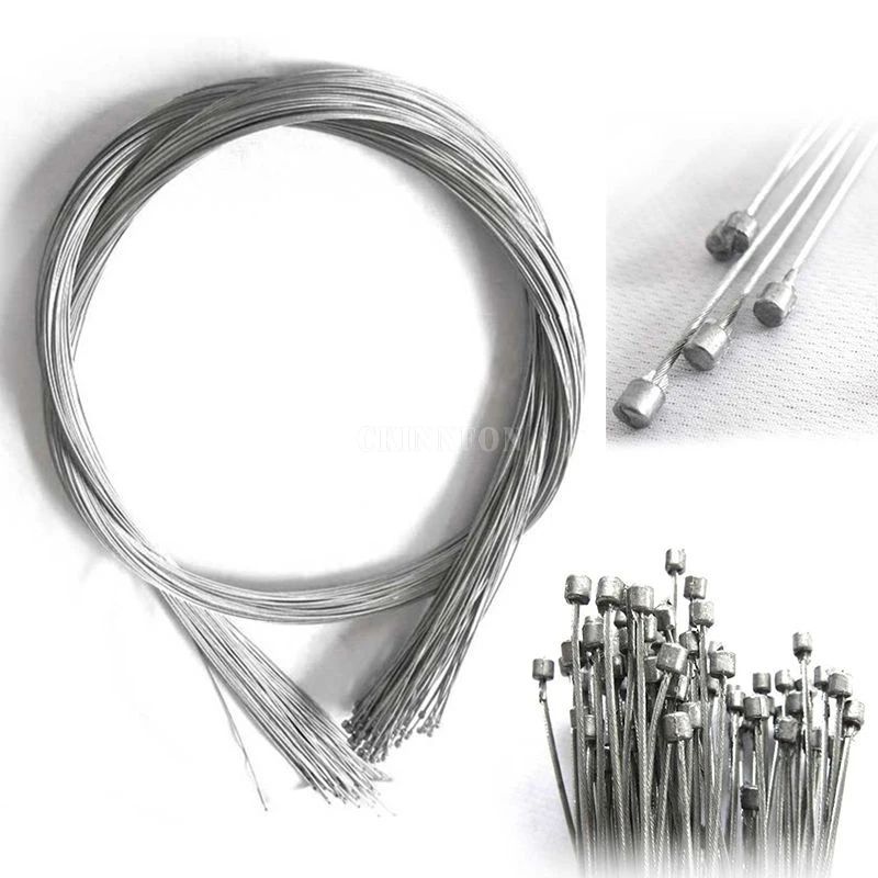 

1000Pcs/Lot Road MTB Bike Fixed Gear Bicycle Brake Line Shift Cable Shifter Gear Brake Cable Sets Core Inner Wire Steel 2mm 2M
