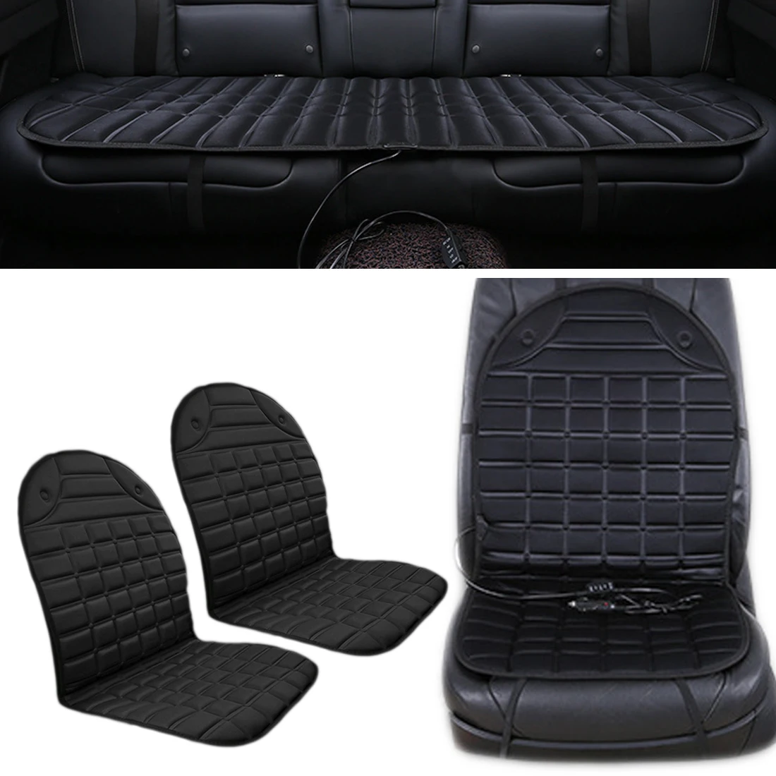 

Dewtreetali 1Pcs 12v electric heated cushions for winter heating car seat cushion keep warm car seat cover quality guarantee