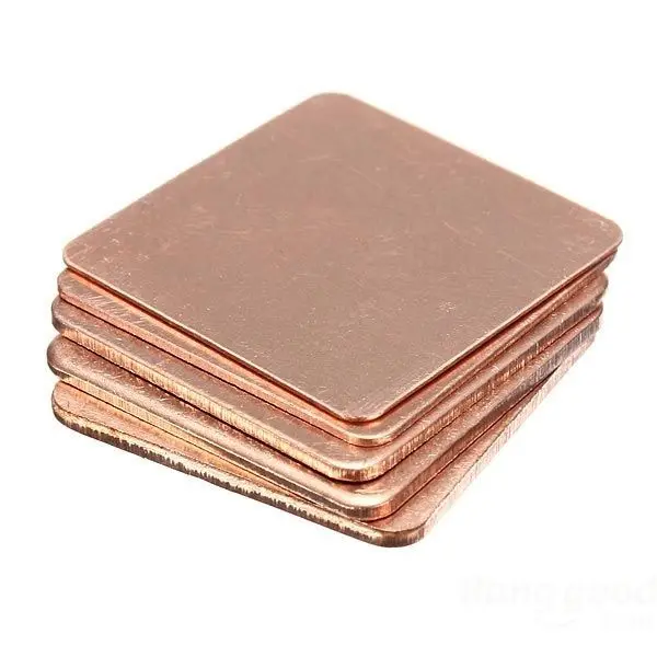 dollarkey 5 X Copper Heat Sink Laptop GPU CPU Heatsink Shim|copper heatsink|copper duckcopper jacks |