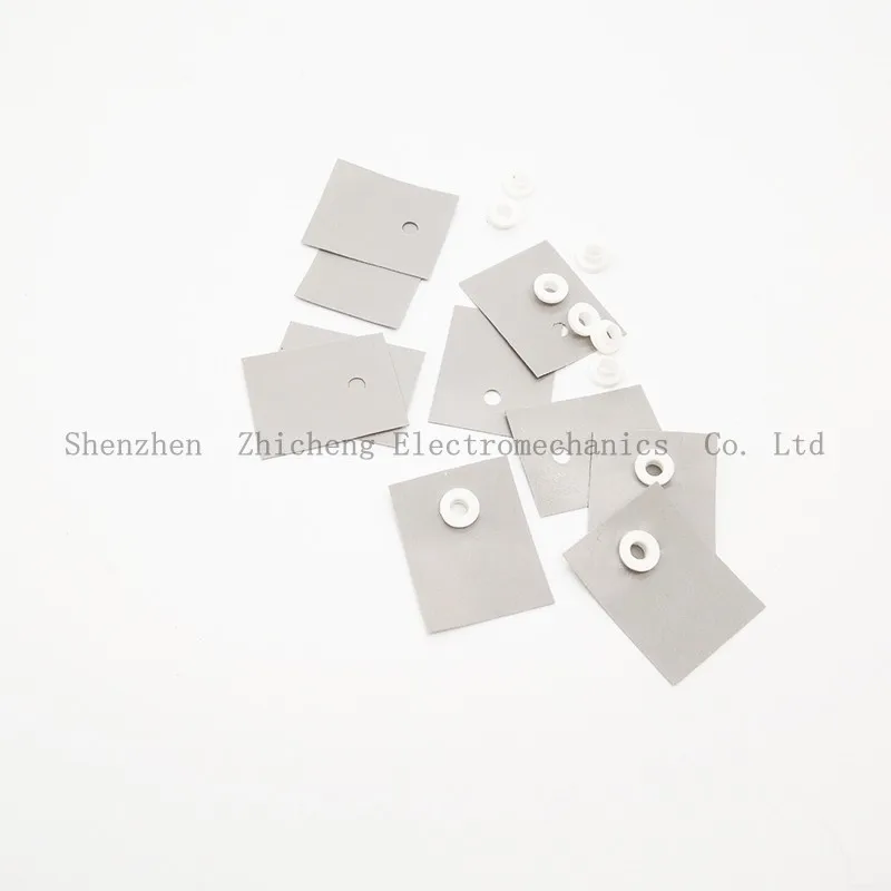 10 шт. TO 220 силиконовые теплоизоляционные прокладки с изоляционными частицами для