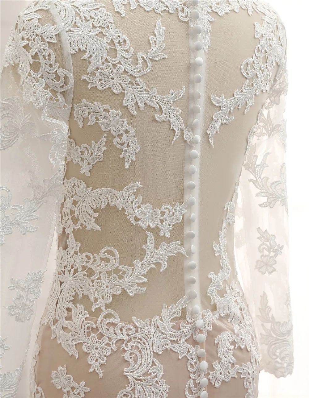 Кружевное платье Русалочка с длинным рукавом 2018|bridal gown|lace bridal gownslace mermaid wedding |