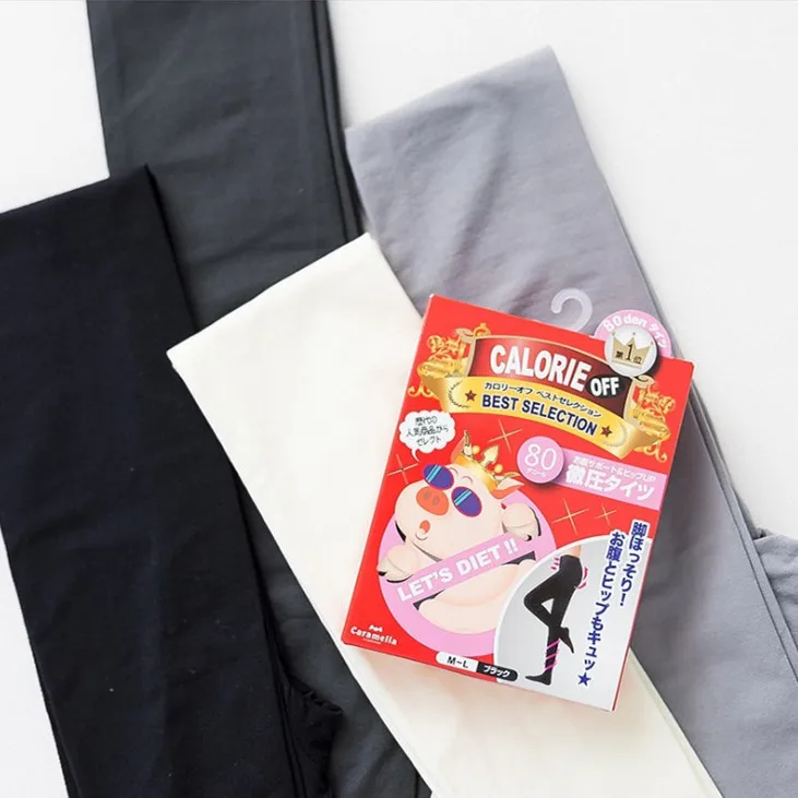 

1pair Fashion Gifts 2016 New Caramella Spring Autumn Woman 80D Micro Pressure Foot Thin Girl White Black Tights 20150