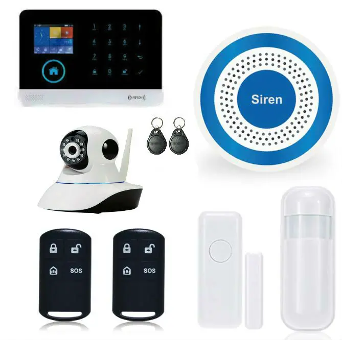 Система сигнализации Yobang беспроводная Wi Fi/GSM/GPRS с 2 RFID брелками|system alarm|system securitysystem