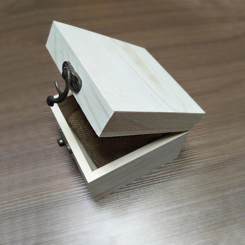 Украшения ручной работы квадратной деревянный Коробки для часов как подарочная