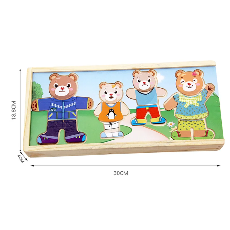Пазлы игрушки для детей Juguetes деревянная игрушка 3D 3 года детская развивающая