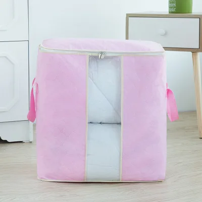 Pink style 1 1pc 3 шт., органайзер для одежды, сумка для одежды, одеяло, коробка для шкафа, сумка для дома, складная, для хранения, для мытья, влагостойкая - Цвет: Pink style 1 1pc