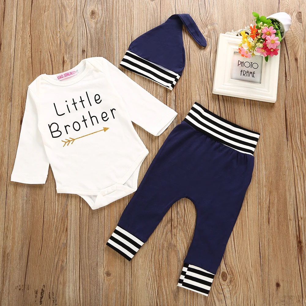 Baby Boy Clothes Cotton letter Bodysuit + Pants Newborn Girl Clothing Sets Infant 2pcs Suit Toddler Outfits | Детская одежда и