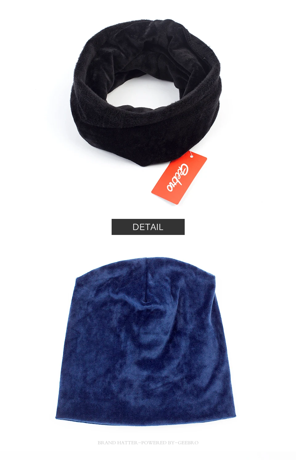 Geebro, Брендовая женская шапка, Skullies Beanies, полиэстер, вязаные шапки, зимние, теплые, вельветовые, шейный шарф и шапочки, шапки для женщин