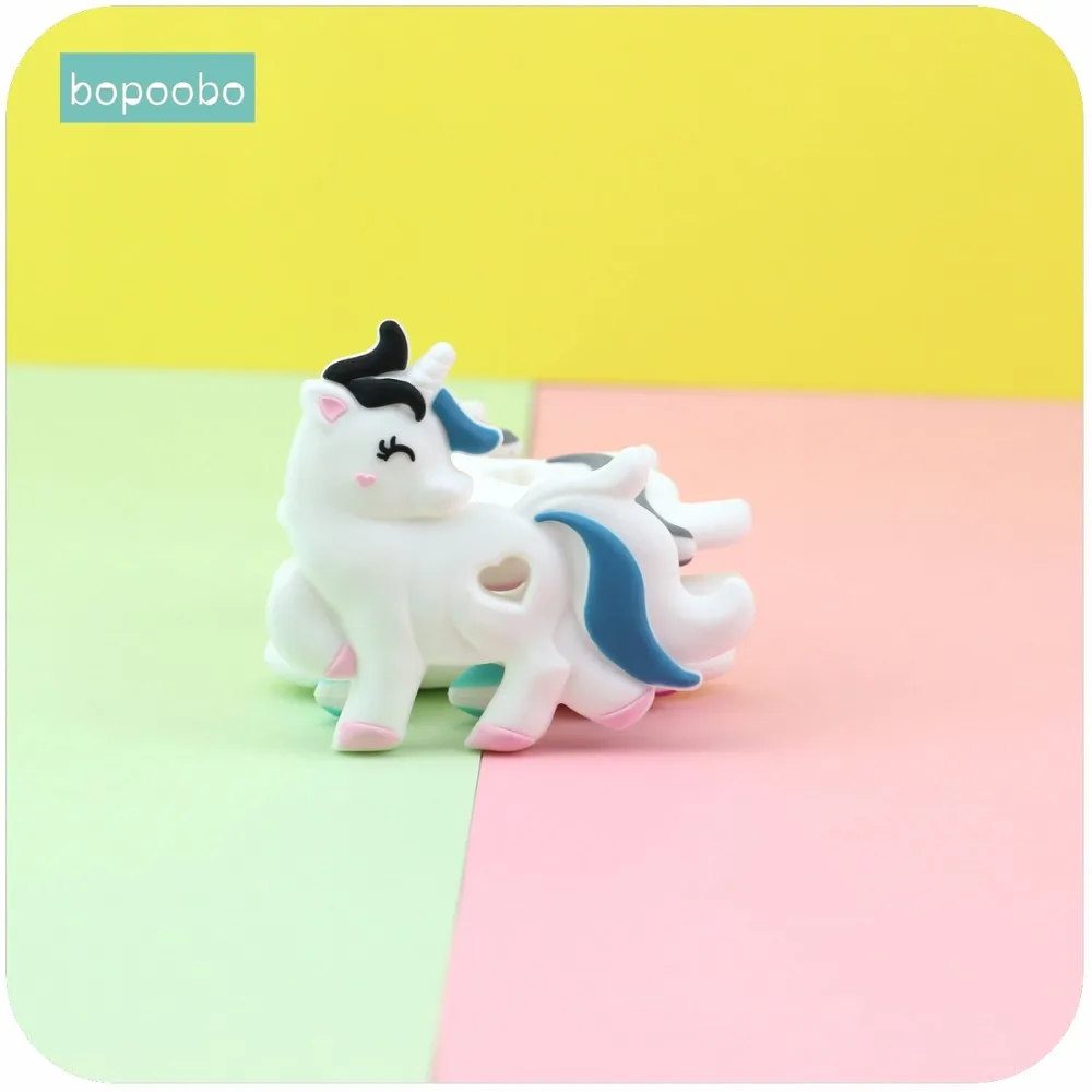 Bopoobo 1 шт. детская силиконовая игрушка в виде единорога|baby teether|baby teethingbaby teether teething |
