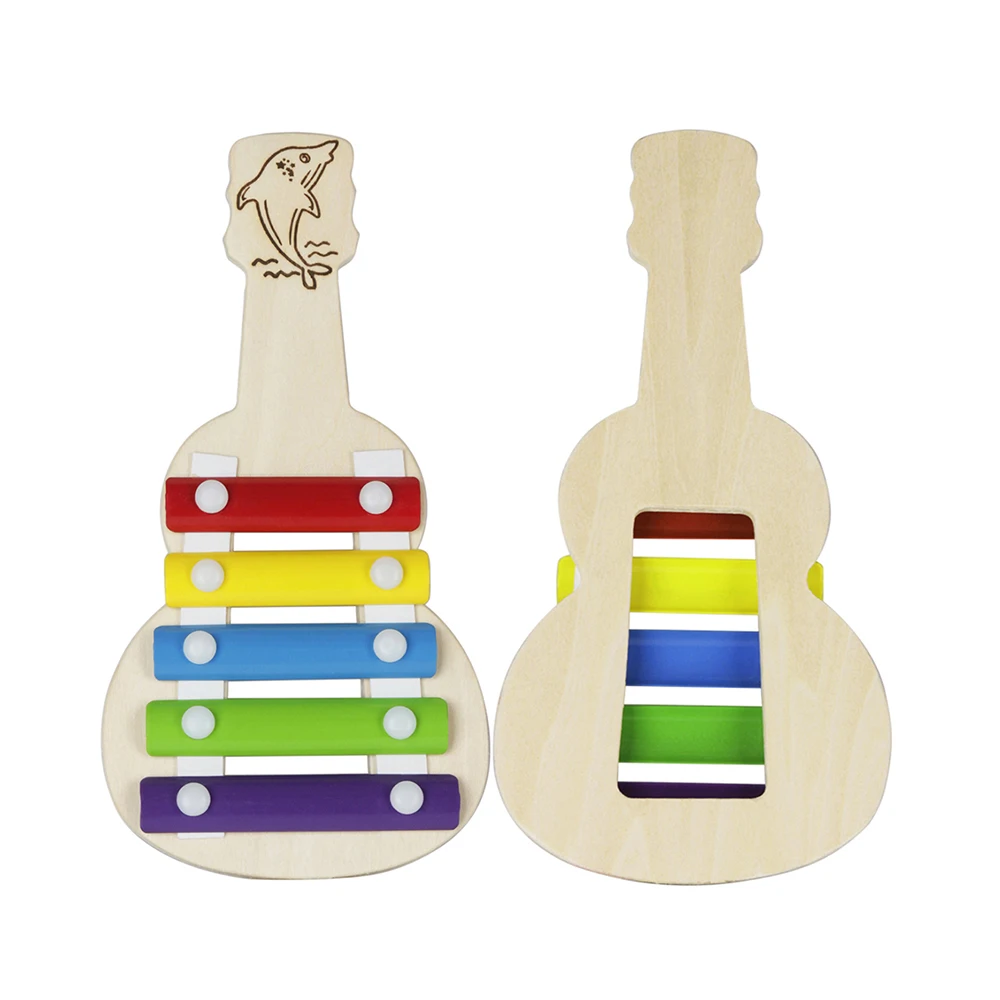 Искусственная гитара форма 5 записей ксилофон glockenждение с 2 бриллиантами для