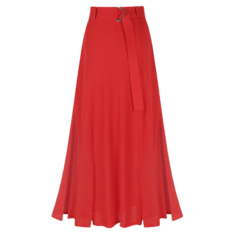 Trytree/весенне летняя повседневная юбка женская Полиэстеровая Осенняя