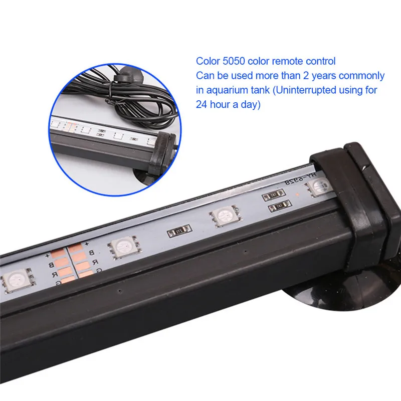 

5050 RGB Aquarium LED Lighting Fish Tank Aquarium Decoration LEDs Light Bluetooth Controller Lamp for Aquarium Accessories EU/US
