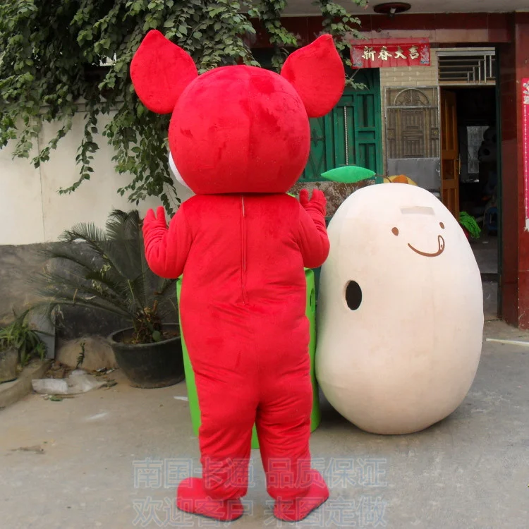 

Hot selling Adult cute red mouse mascot fancy dress costumes Halloween party costumes