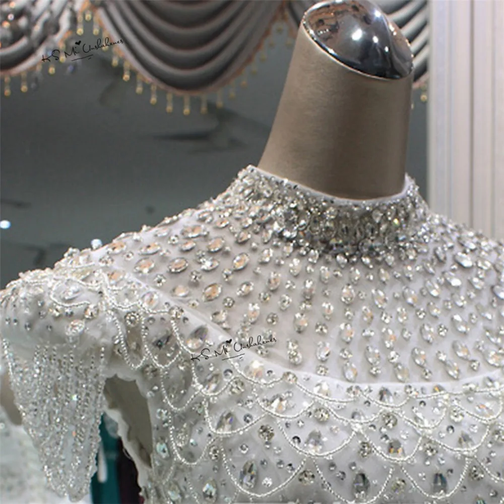 Роскошное Свадебное платье принцессы Vestido de Noiva 2018 Стразы женское бальное