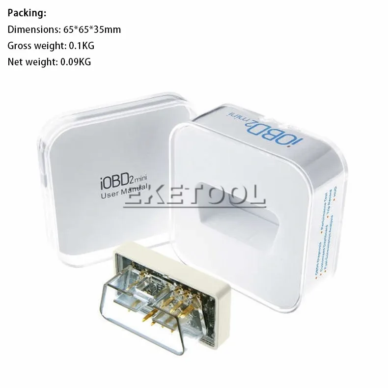 Новый дизайн XTool iOBD2 MINI Bluetooth V4.0 для iOS/Android EOBD2/iOBD2 работает автомобили с 1996 лучше чем ELM327|bluetooth earset|bluetooth surround sound