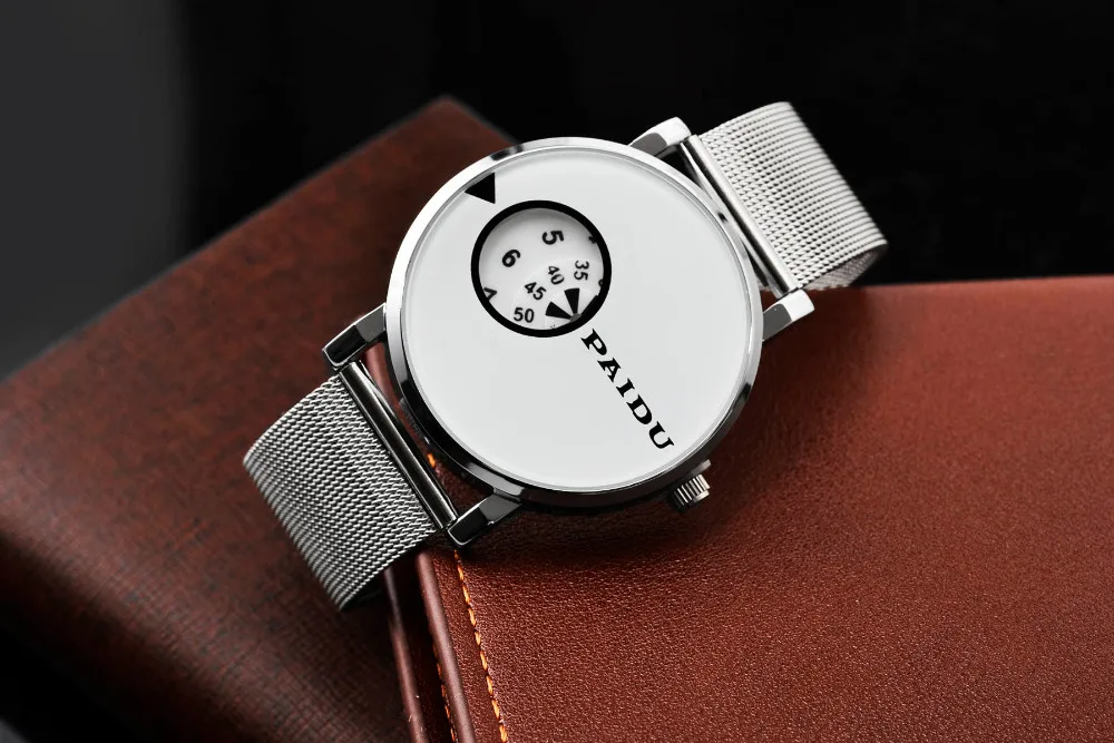 PAIDU полностью стальные часы модные роскошные элегантные мужские и женские