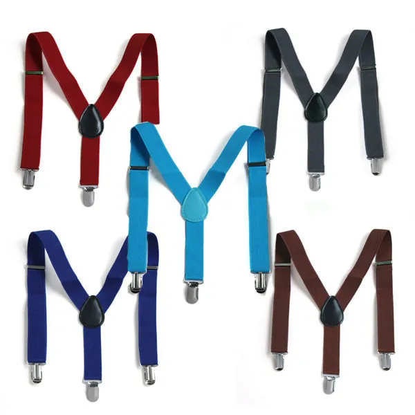 Эластичные подтяжки на клипсах для брюк Y образные регулируемые детей и