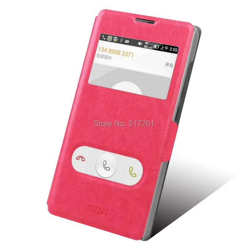For Lenovo A788T High Quality Fashion MOFI Window Design PU Leather Stand Case Cover+Free Touch Pen |