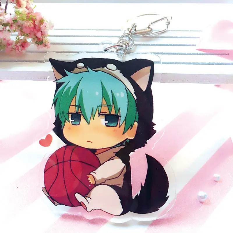 4 Японский Аниме Kuroko No Basuke брелок для ключей с мультяшной фигурой баскетбольный мальчик автомобильный брелок держатель лучший друг Выпускной подарок на Рождество - Цвет: 4