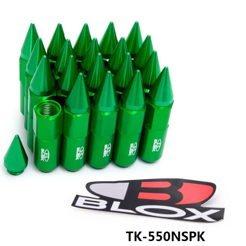 Blox Автомобильные Колесные гайки M12X1.5/M12X1.25 шипованные алюминиевые 60 мм Расширенный тюнер колеса диски Луг гайки EP-550NSPK-ALBZ