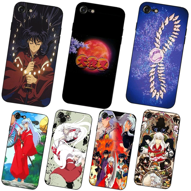 Inuyasha Аниме Мода жесткий и прозрачный чехол для телефона iphone 6 6s 7 8 плюс X10 5 5S 5C 4 4S |